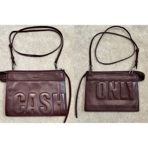 3.1 Phillip Lim Cash Only Burgundy Leather Convertible Crossbody